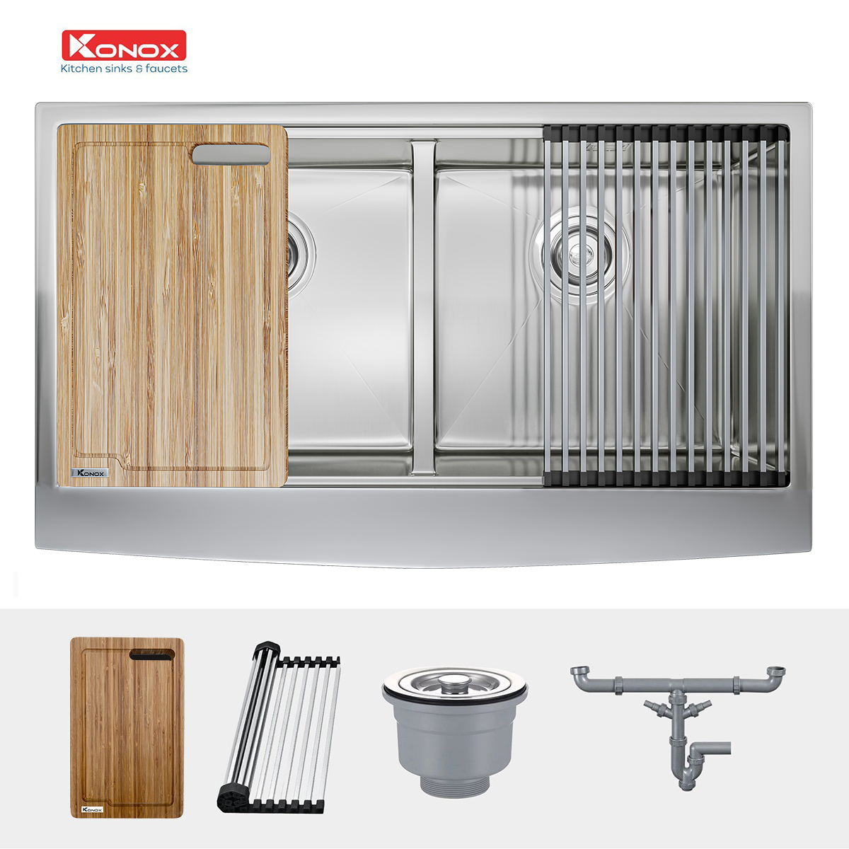 chau-rua-konox-kn8751da-curve-1 Chậu rửa Konox KN8751DA Curve