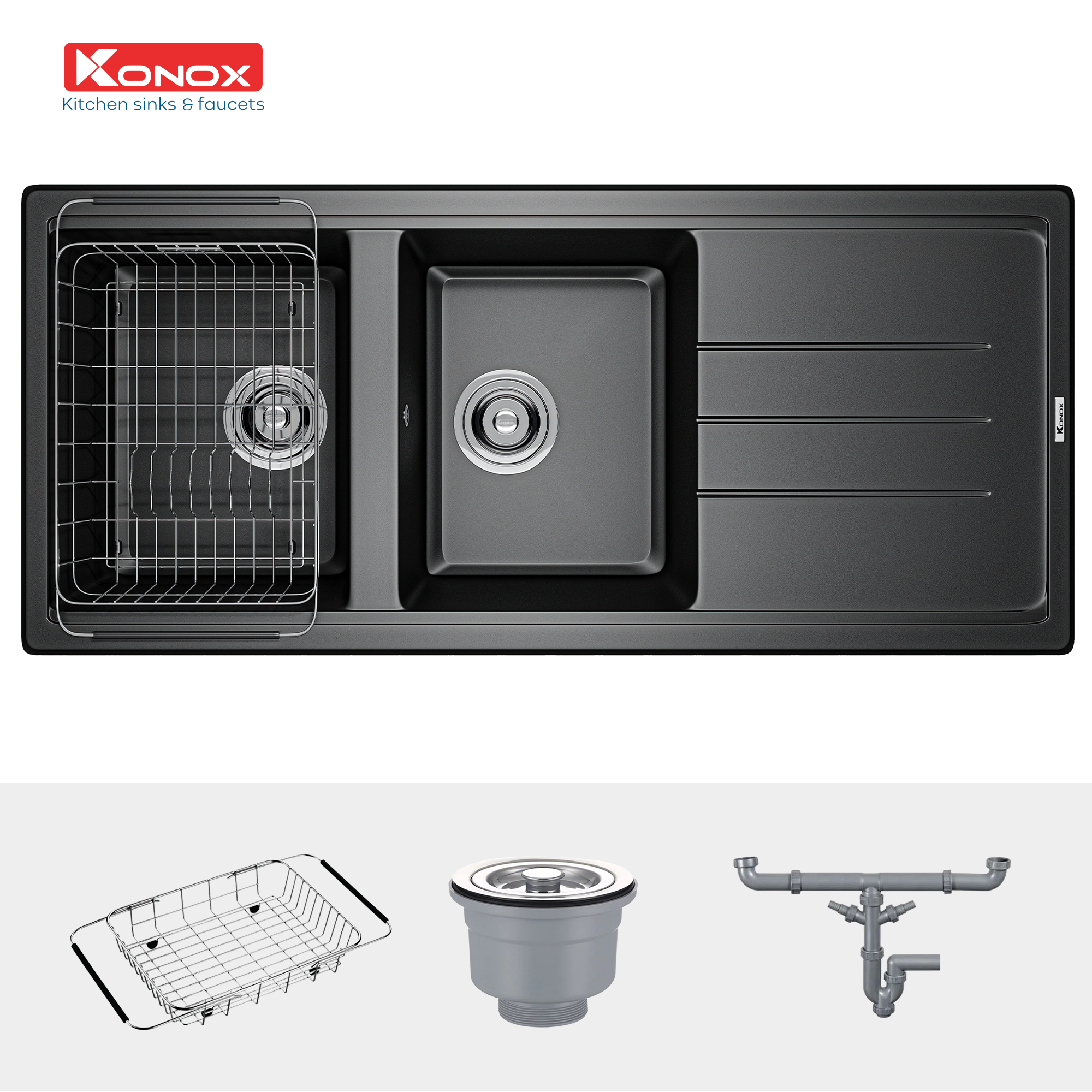 chau-rua-konox-phoenix-1160-black-1 Chậu rửa Konox Phoenix 1160 Black