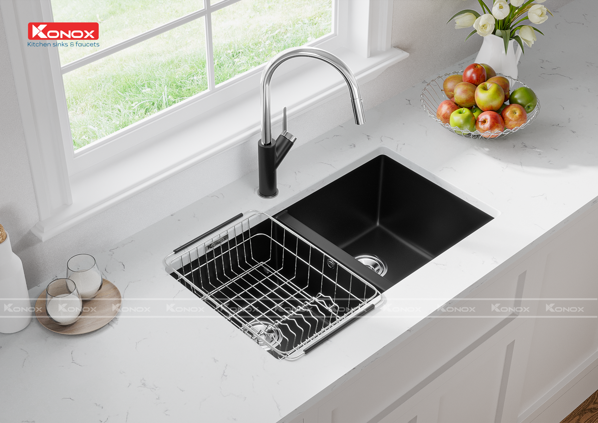 chau-rua-konox-veloci-760d-black-2 Chậu rửa Konox Veloci 760D Black