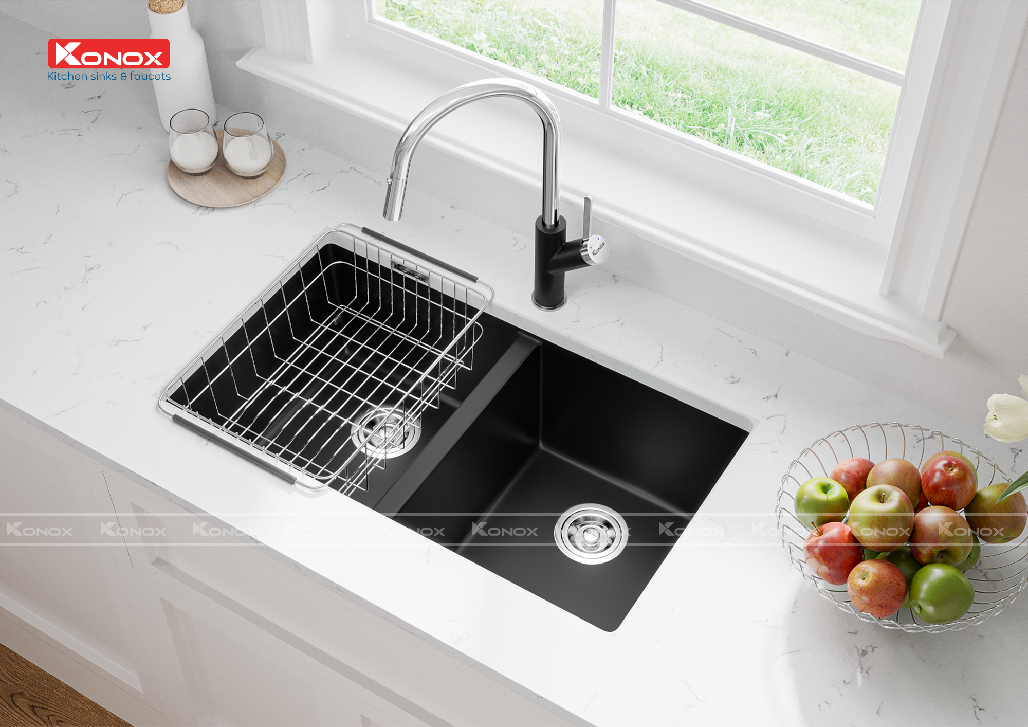 chau-rua-konox-veloci-760d-black-3 Chậu rửa Konox Veloci 760D Black
