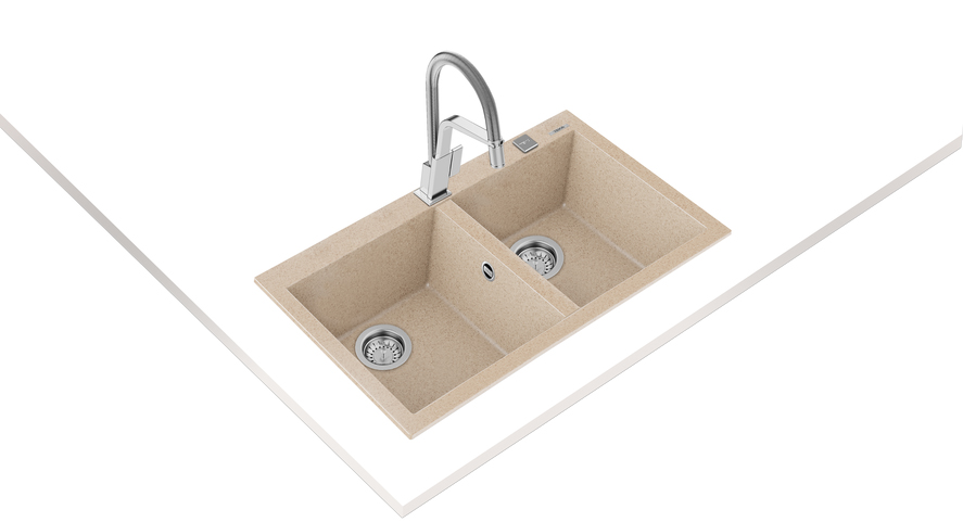 chau-rua-teka-forsquare-2b-790-beige-1 Chậu rửa Teka FORSQUARE 2B 790 BEIGE