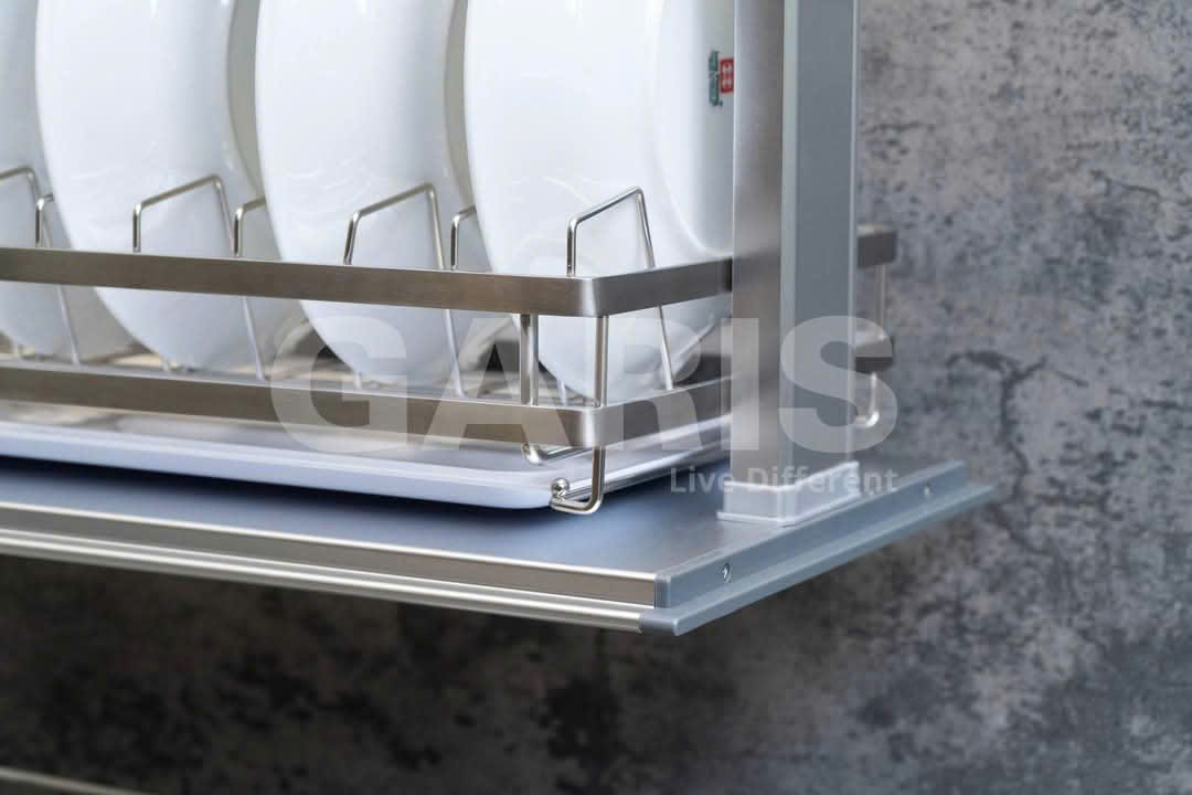gia-bat-dia-nang-ha-dien-cam-ung-khung-nhom-ro-inox-304-garis-gl06xt-7 Giá bát đĩa nâng hạ điện cảm ứng khung nhôm rổ Inox 304 900mm Garis GL06.9XT