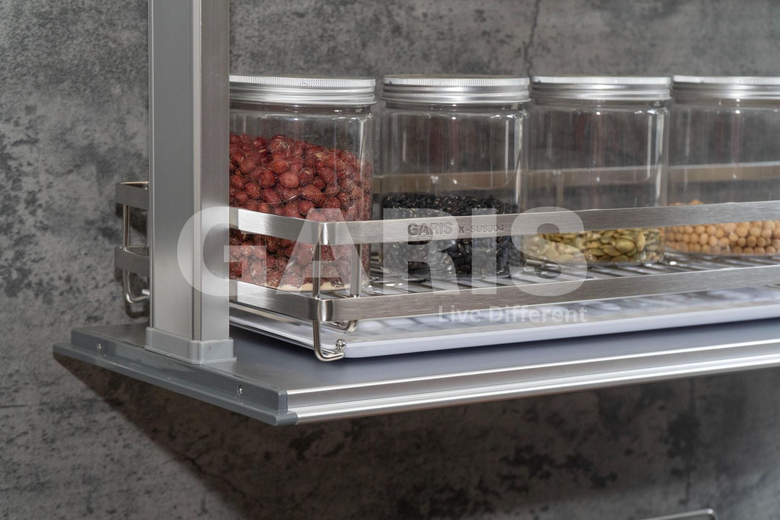 gia-gia-vi-nang-ha-dien-cam-ung-khung-nhom-ro-inox-304-garis-gl05x-3-2 Giá gia vị nâng hạ điện cảm ứng khung nhôm rổ Inox 304 700mm Garis GL05.7X