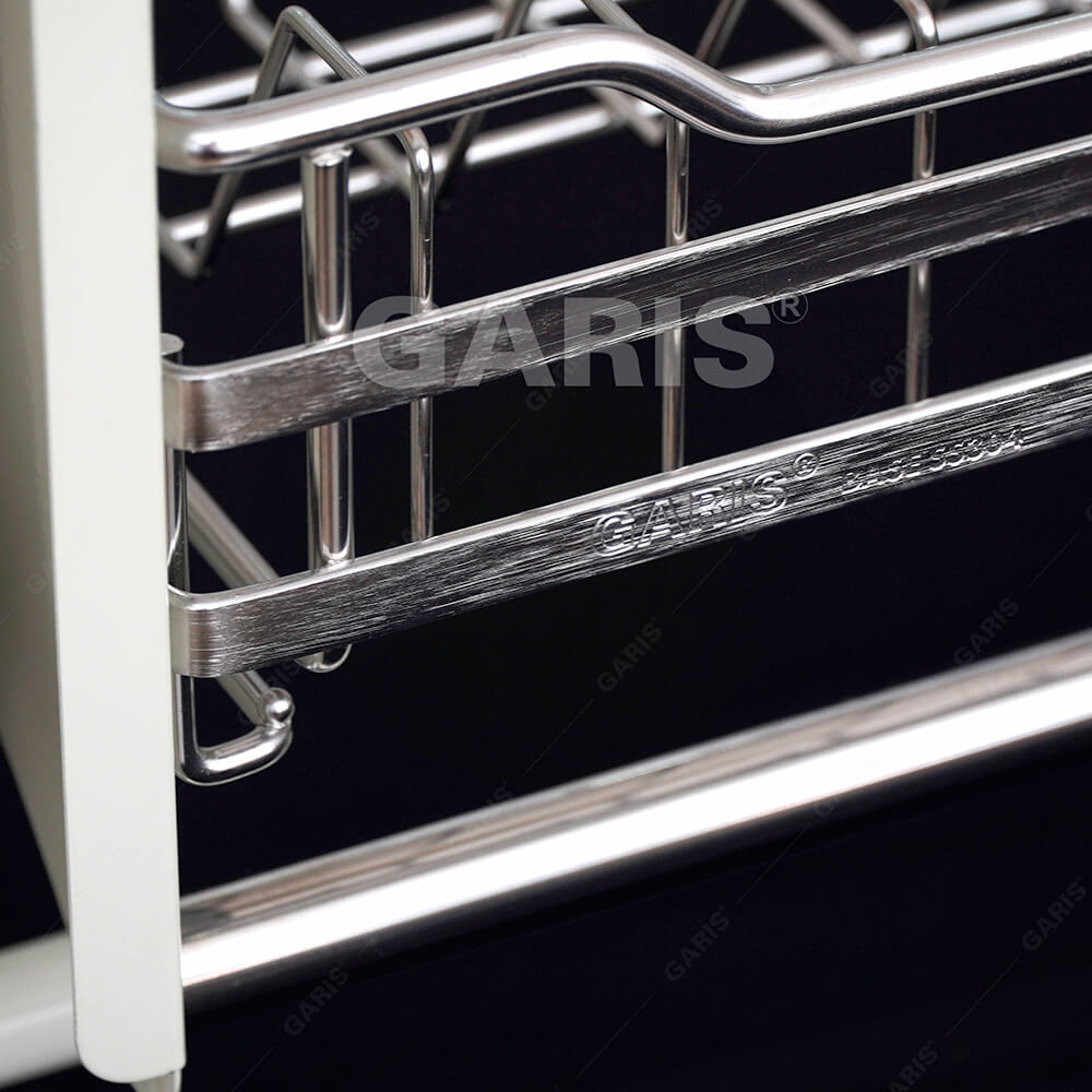 gia-nang-ha-bat-dia-garis-gl06e-2-2 Giá bát đĩa nâng hạ Inox 304 nan dẹt xước mờ 700mm Garis GL06.70E