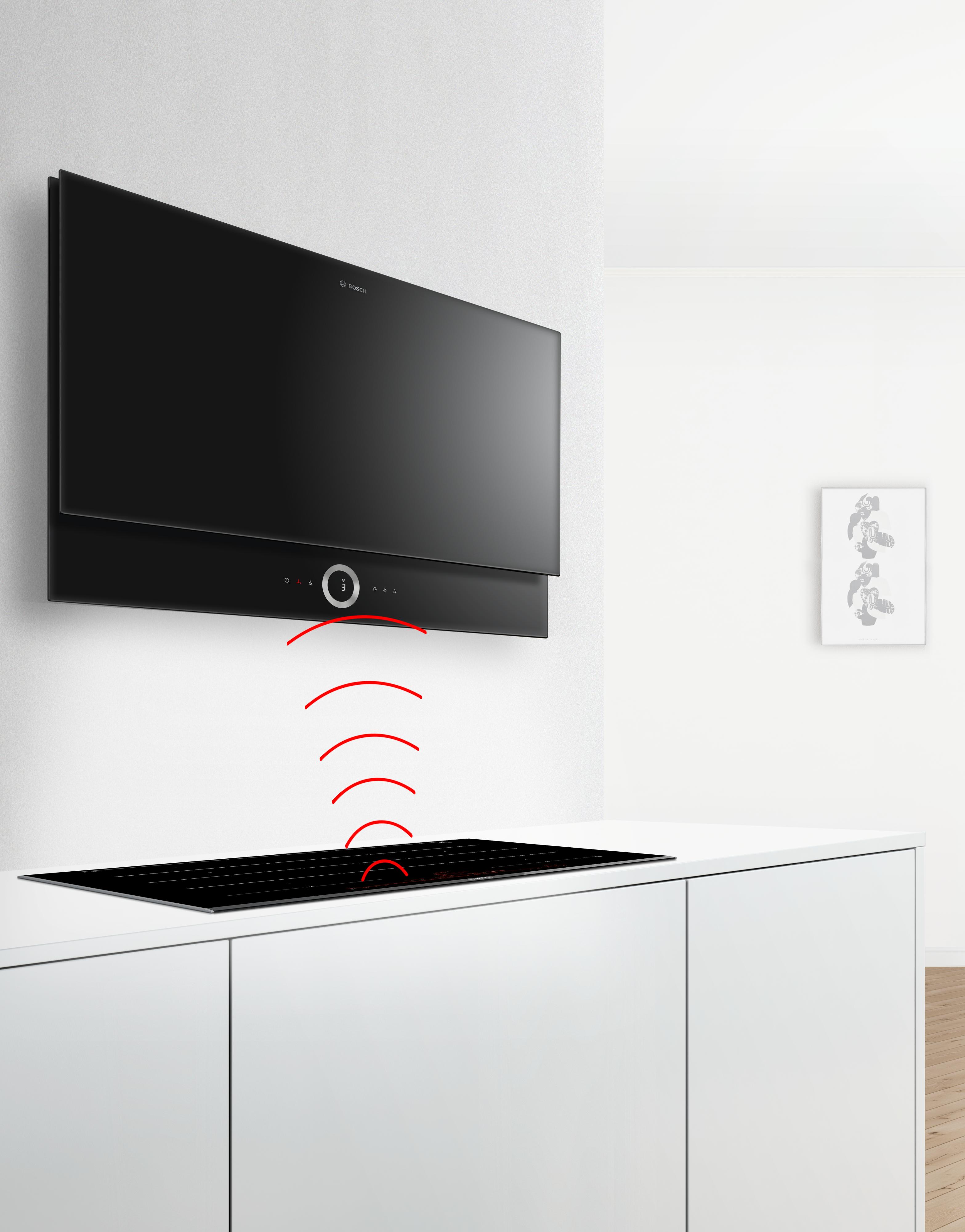 Kiểm soát các chức năng trên máy hút mùi của bạn thông qua bếp nấu và không còn lo ngại với các