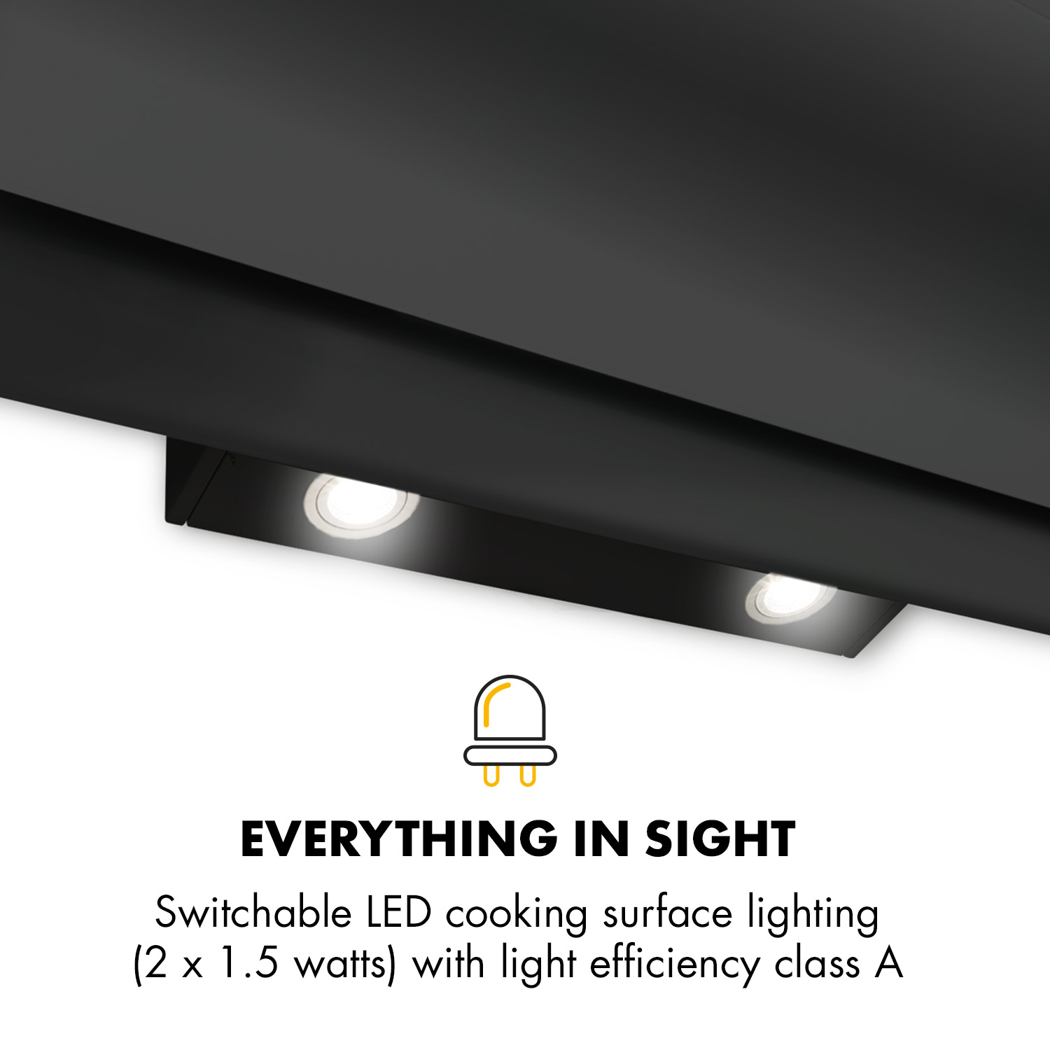 Máy hút mùi Lorca TA-6008C-90 - Hệ thống đèn chiếu sáng của máy gồm 2 đèn Led