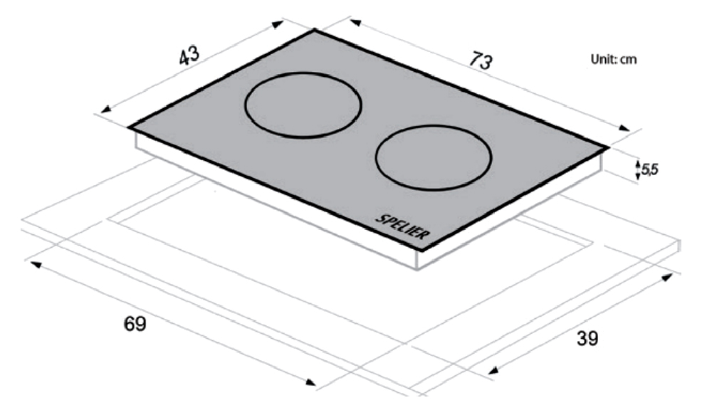 kich-thuoc-bep-tu-spelier-spm-736k Bếp từ Spelier SPM-736K