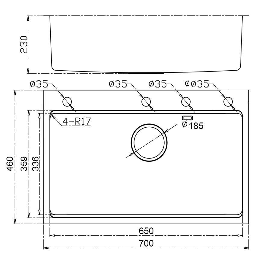 kich-thuoc-chau-rua-gento-gt04-7046 Chậu rửa Gento GT04-7046