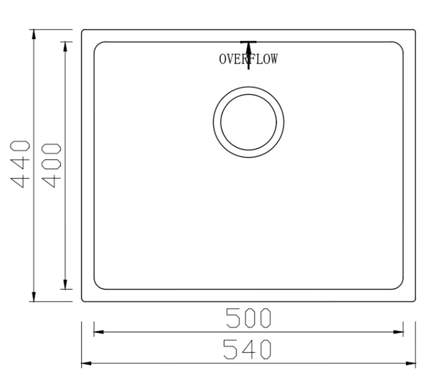 Chậu rửa Konox Cube 5444SU