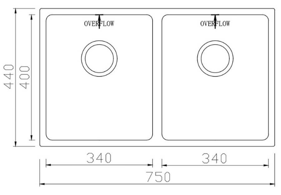 Chậu rửa Konox Cube 7544DU