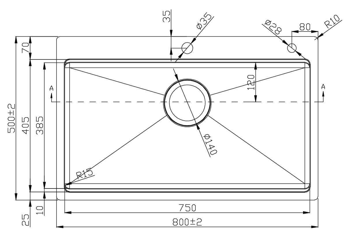 Chậu rửa Konox KN8050TS