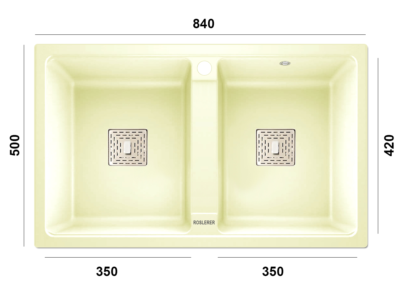 kich-thuoc-chau-rua-rosler-rl-909-champagne Chậu rửa Roslerer RL-909 Champagne