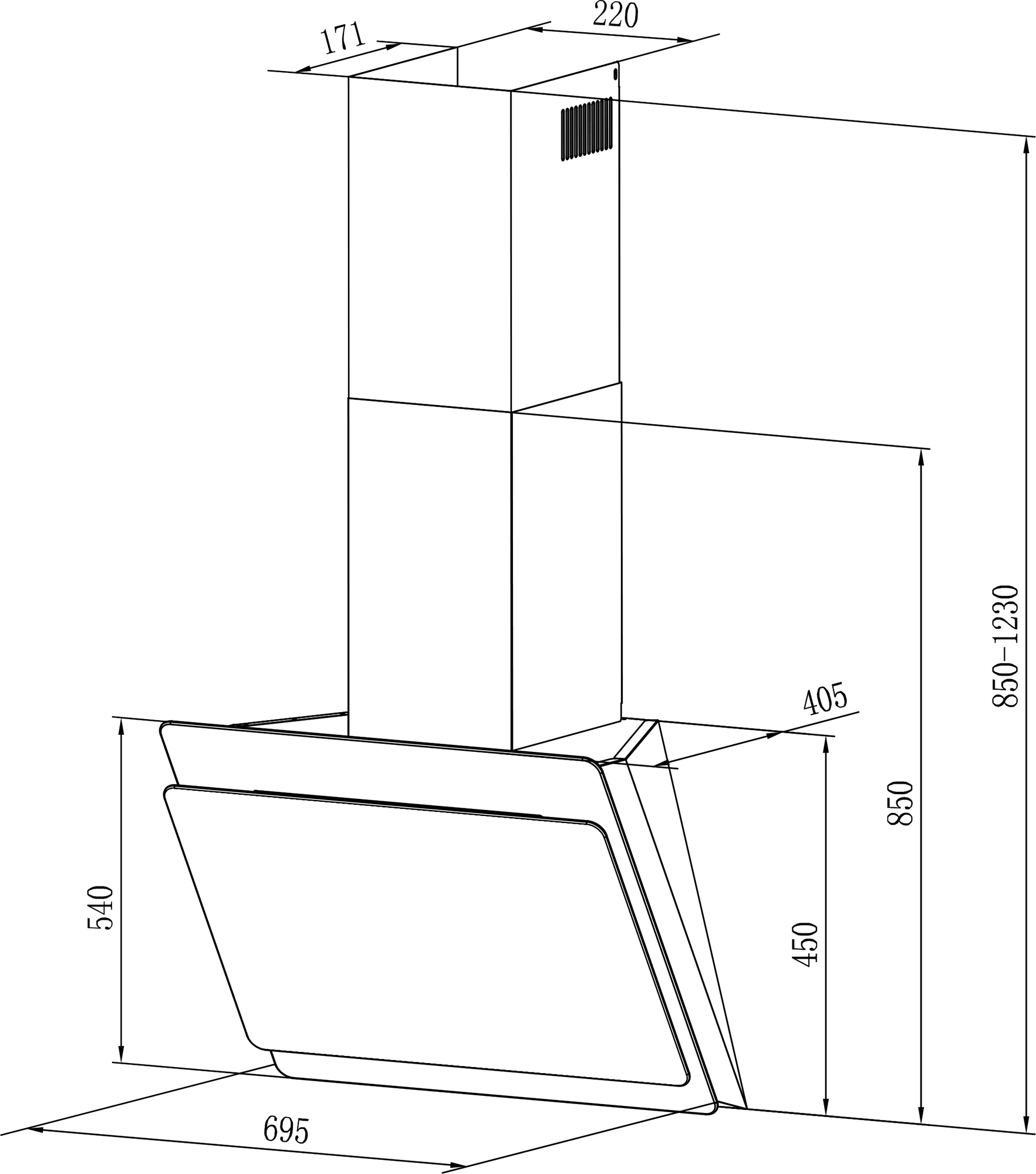 kich-thuoc-may-hut-mui-spelier-sp-868 Máy hút mùi Spelier SP 868