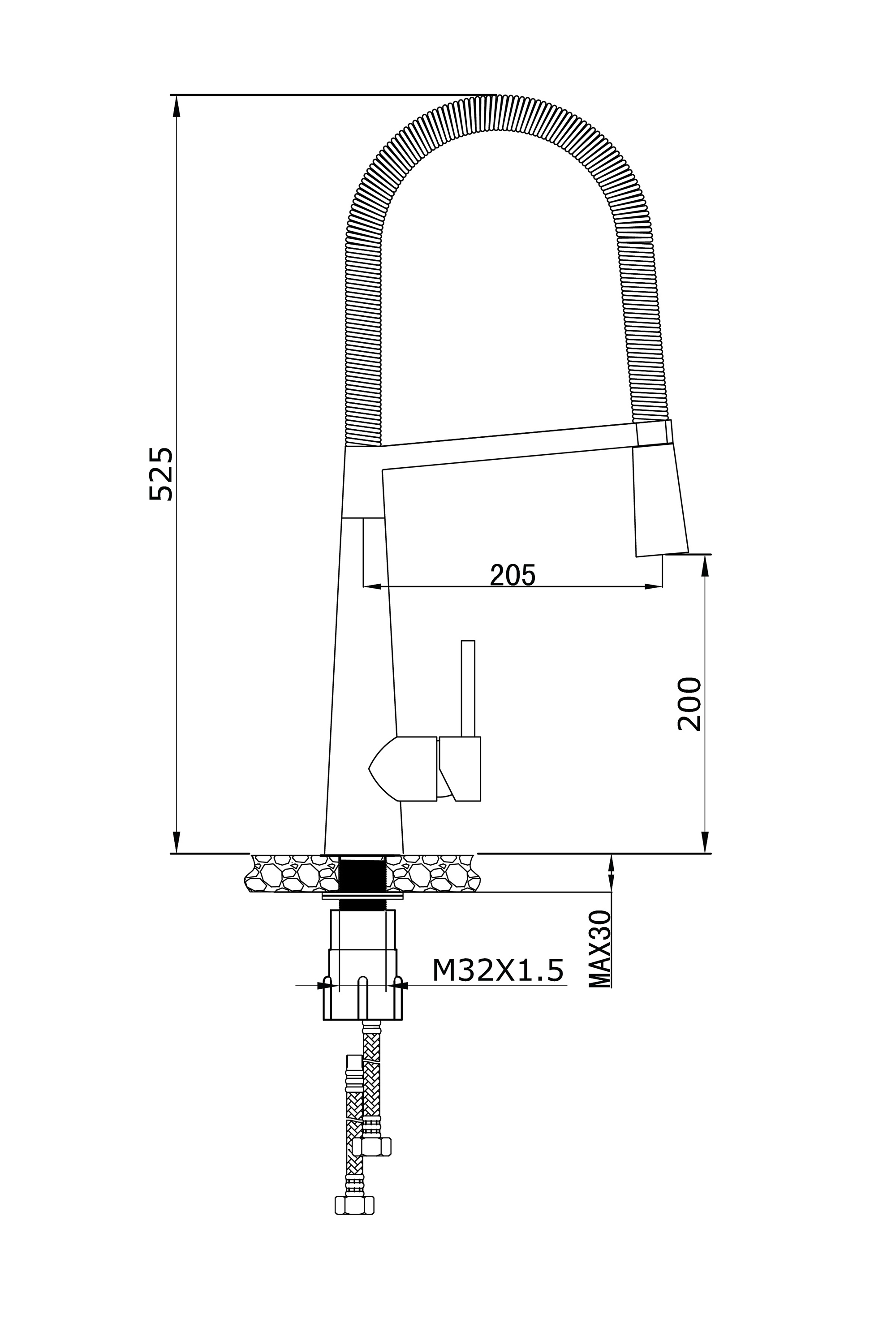 Vòi rửa Konox KN1909