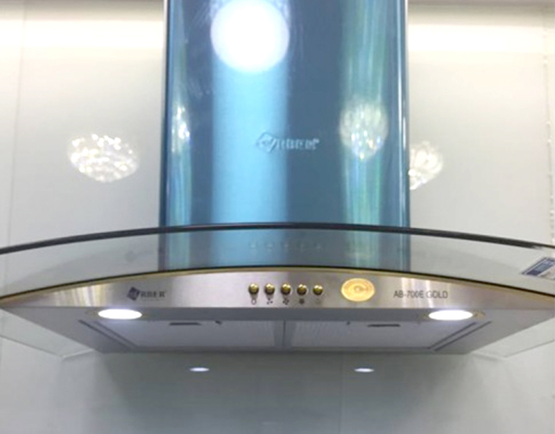 Hình ảnh thực tế - Máy hút mùi Arber AB-700E Gold - Đang được bày bán tại showroom hsn.vn