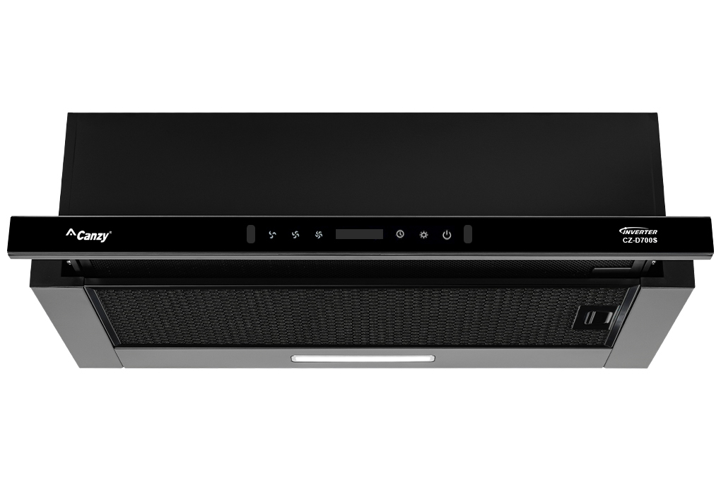 Máy hút mùi Canzy CZ-D700S được trang bị bảng điều khiển cảm ứng kỹ thuật số thông minh, hiển thị rõ ràng và trực quan