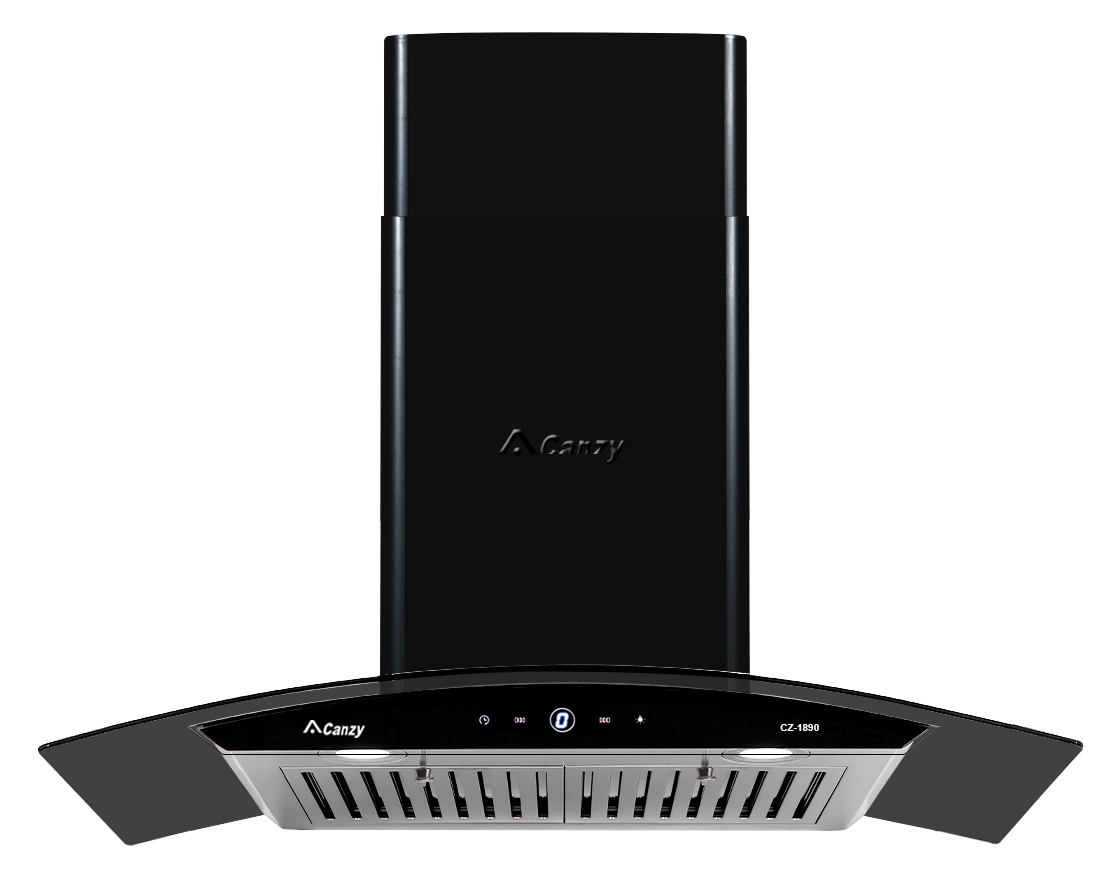Máy hút mùi Canzy CZ-1890 sử dụng bảng điều khiển cảm ứng gồm 3 tốc độ hút