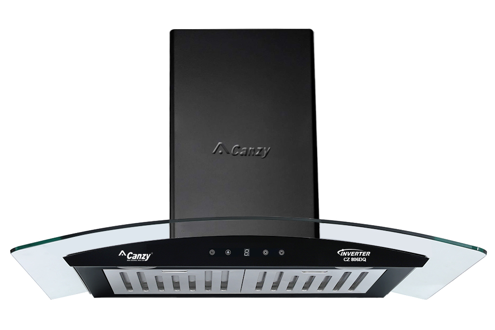 Máy hút mùi Canzy CZ-806DQ sử dụng bảng điều khiển cảm ứng gồm 3 tốc độ hút
