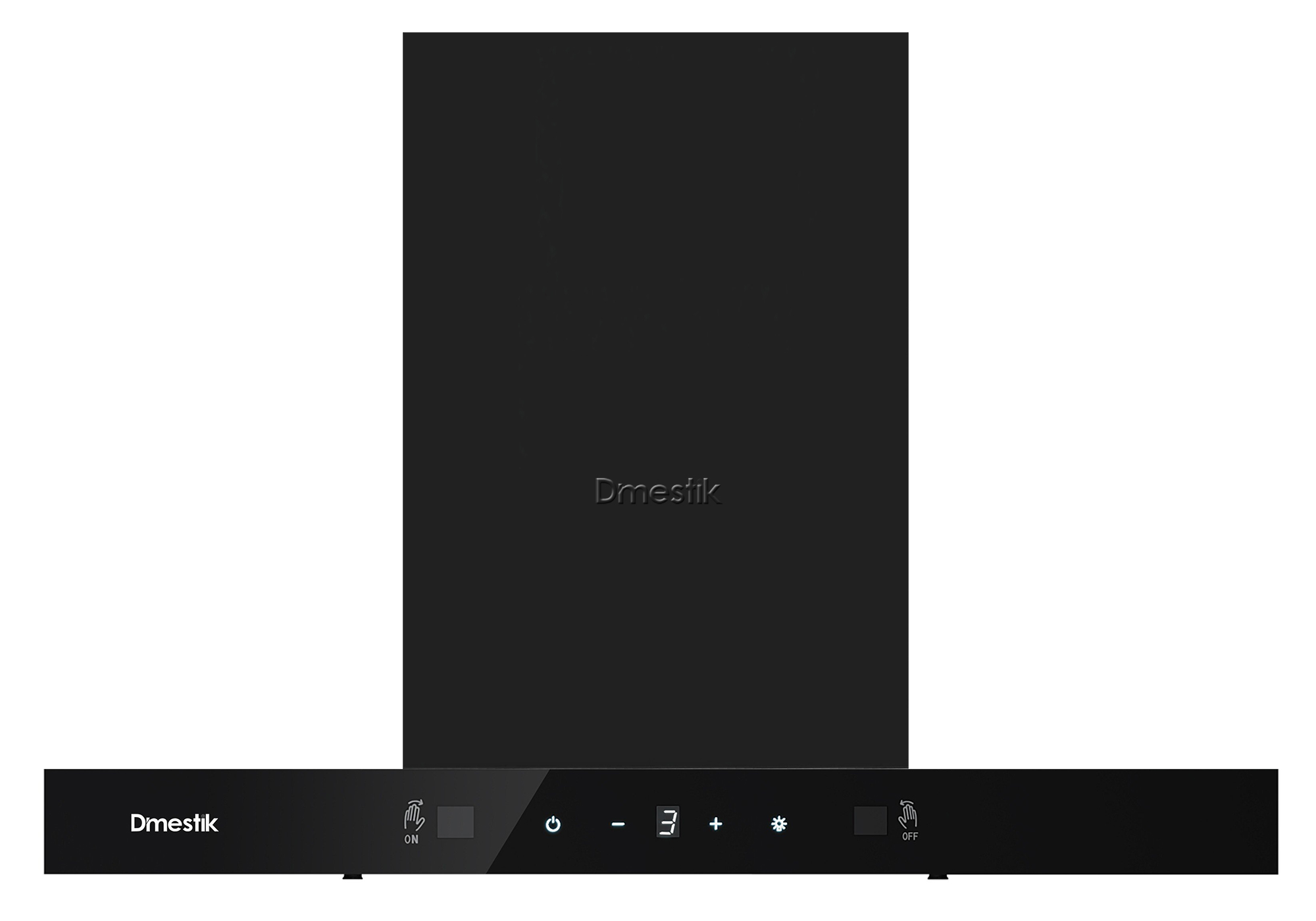 Máy hút mùi Dmestik TL 0670 DMK sử dụng bảng điều khiển cảm ứng gồm 3 tốc độ hút