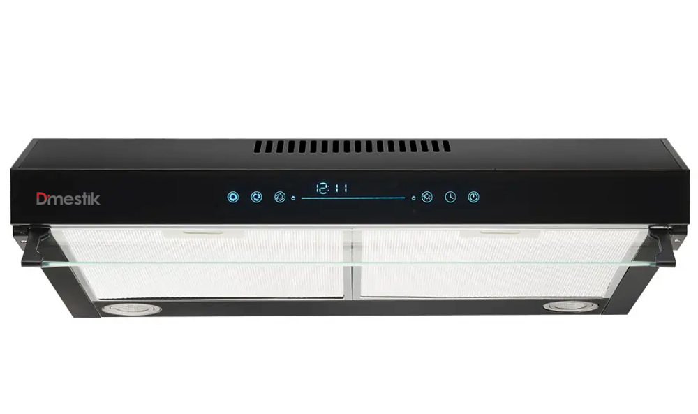 Máy hút mùi Dmestik TL 4870 DMK được thiết kế với thân máy thép phủ sơn chống gỉ màu đen