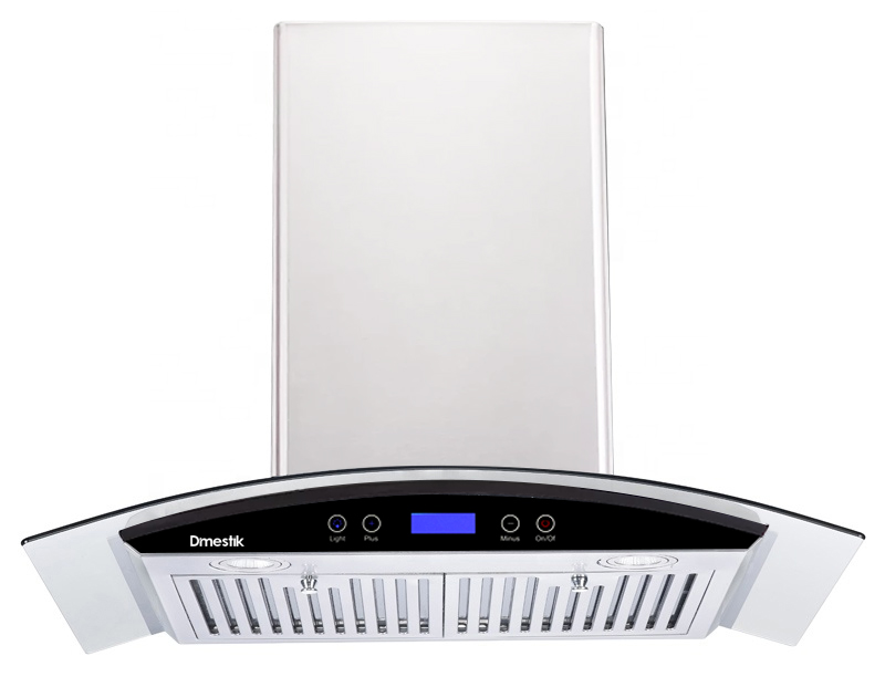 Máy hút mùi Dmestik TL 4270 DMK sử dụng bảng điều khiển cảm ứng gồm 3 tốc độ hút