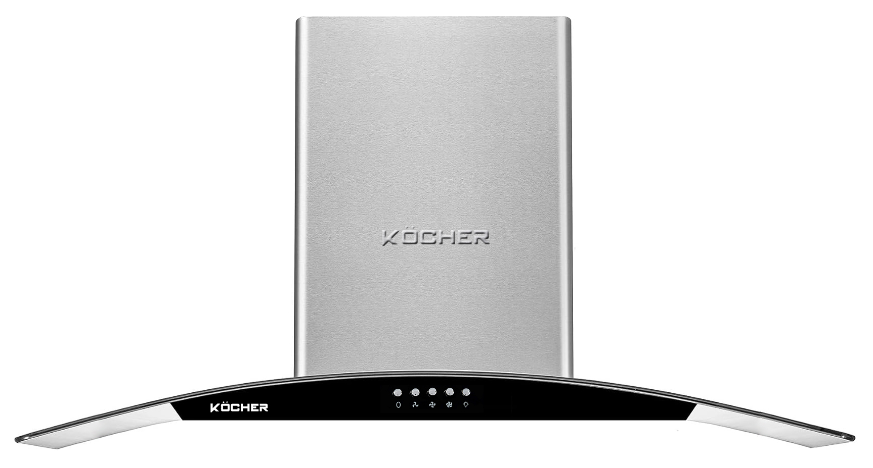 Máy hút mùi áp tường kính cong | Kocher K-8070I | 90cm | inox | thiết kế sang trọng Máy hút mùi áp tường kính cong | Kocher K-8070I | 90cm | inox | thiết kế sang trọng