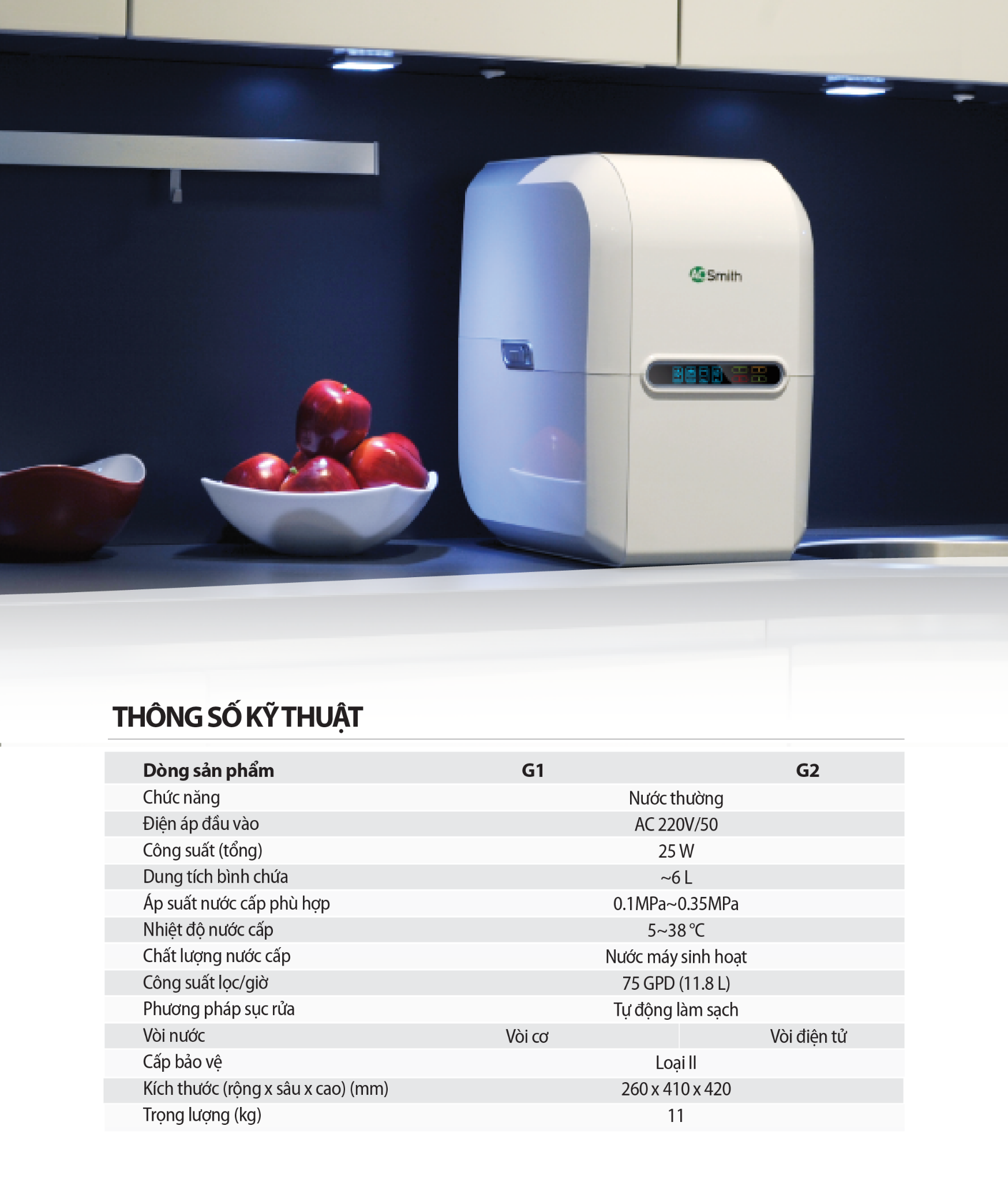 MÃ¡y lá»c nÆ°á»c AoSmith G2