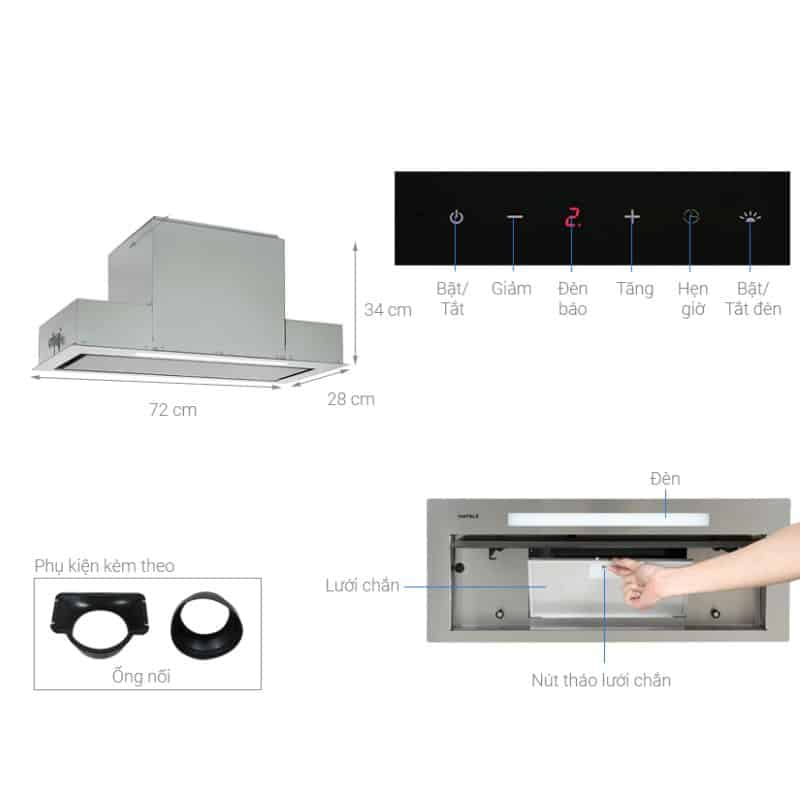 thong so may hut mui am tu hafele hh bi72