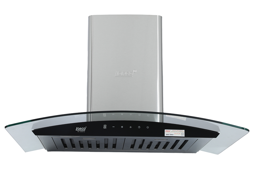 Máy hút mùi Lorca TA-2001C-70 - Thiết kế kính cong với chất liệu inox và kính cường lực