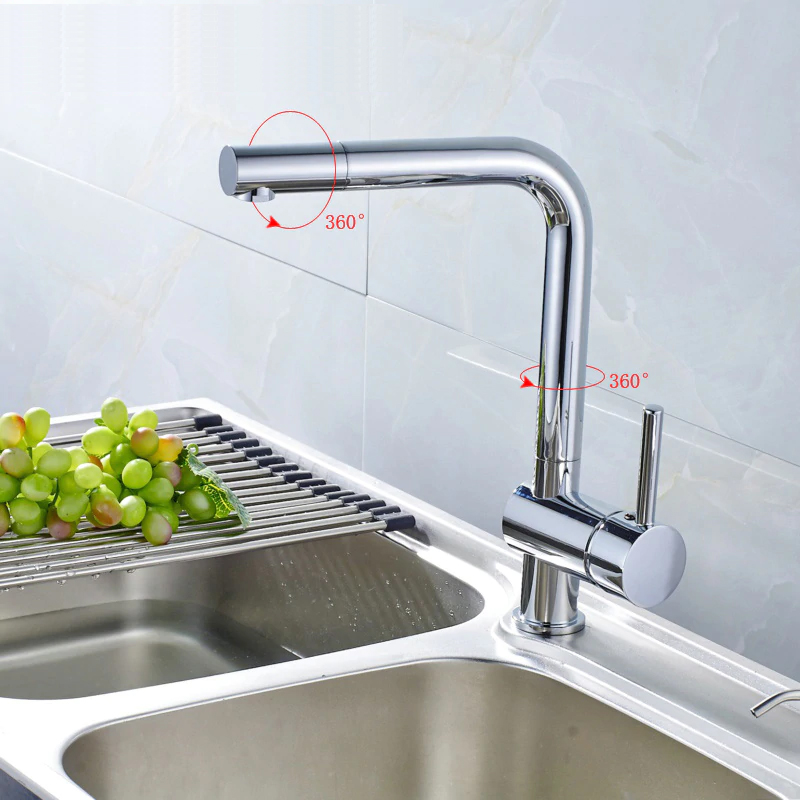 Thân vòi xoay 360 độ cho phạm vi tiếp cận lớn