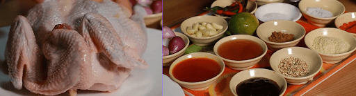 Nguyên liệu nướng gà bằng lò nướng