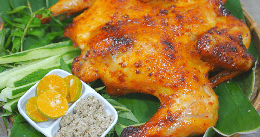 Thành phẩm khi nướng gà bằng lò nướng