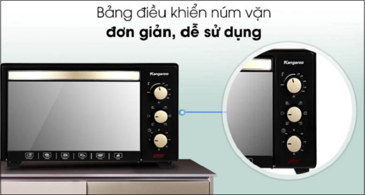 Bảng điều khiển núm xoay, dễ dàng điều chỉnh
