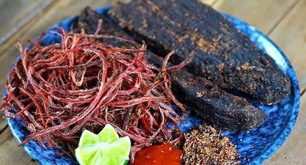 Thành phẩm và cảm nhận khi thưởng thức thịt trâu khô