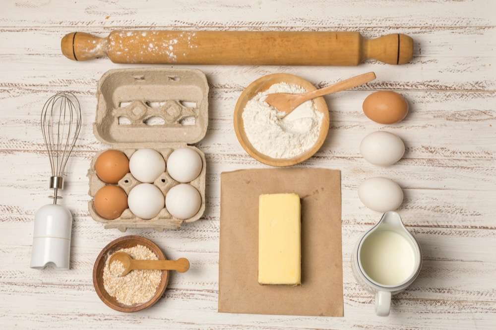 Nguyên liệu nướng bánh mì bằng lò nướng