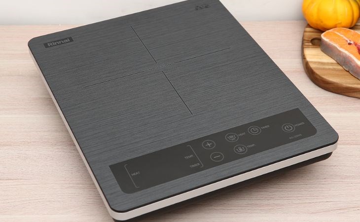 Bếp từ Rinnai RC-I200G bảng điều khiển cảm ứng nhạy, có hình minh hoạ