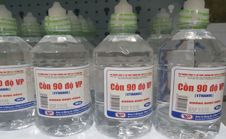 Dùng cồn