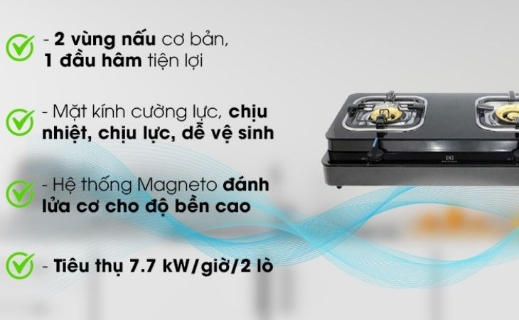Bếp ga đôi Electrolux 