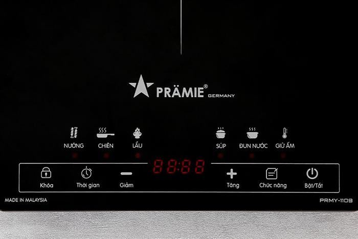 Bếp từ Pramie PRMY-1109 có 6 chế độ nấu chuyên biệt