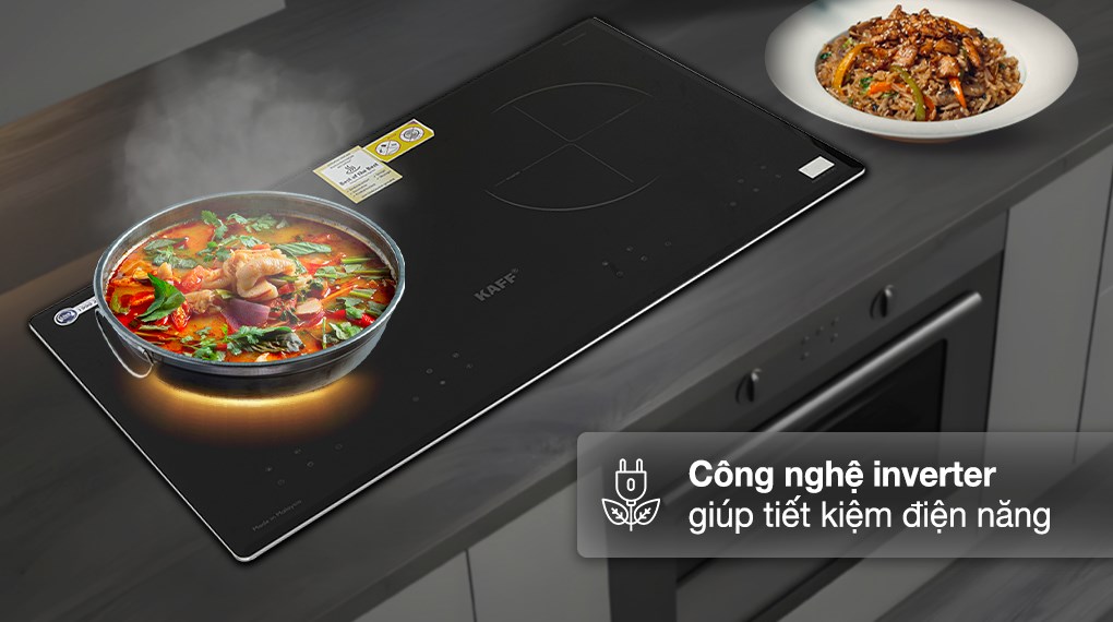 Bếp từ hồng ngoại lắp âm KAFF KF-073IC nấu nướng tiết kiệm điện năng nhờ công nghệ Inverter