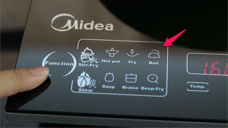 Chế độ nấu nước trên bếp điện từ