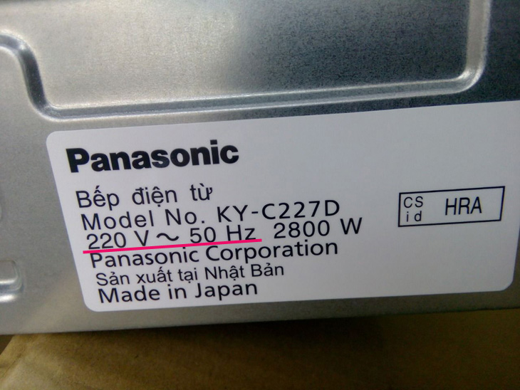 Kiểm tra điện áp của bếp