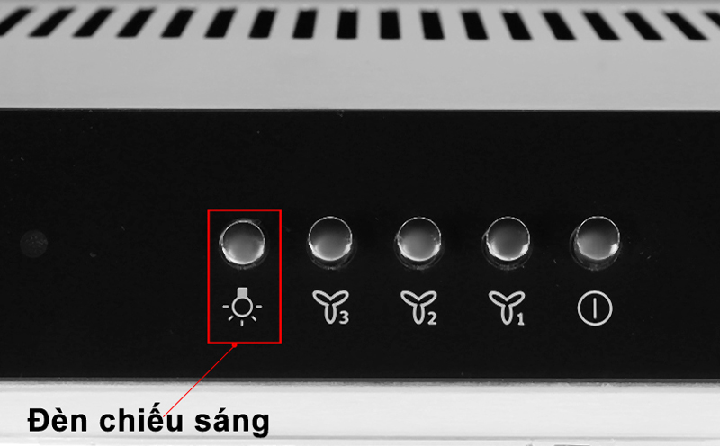 Nhấn vào biểu tượng bóng đèn để bật đèn nếu cần thiết