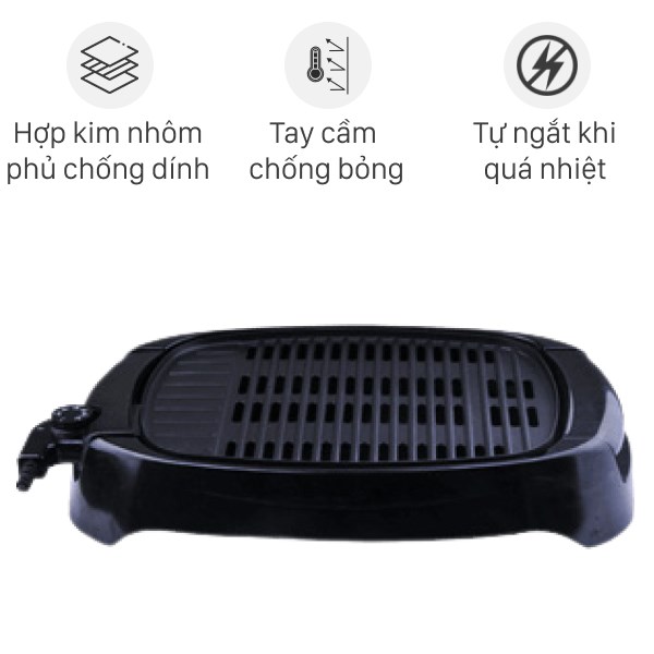 Bếp nướng điện Delites 1800W BN02