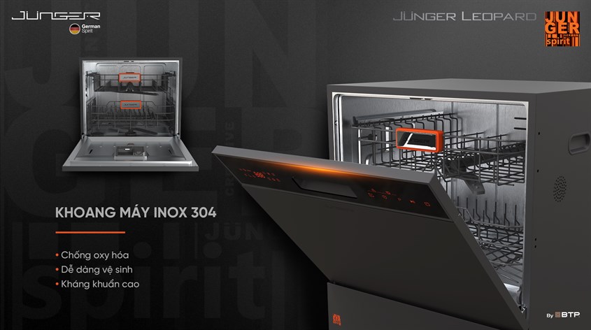Máy rửa bát Junger Leopard có độ bền cao Máy rửa bát Junger Leopard có độ bền cao