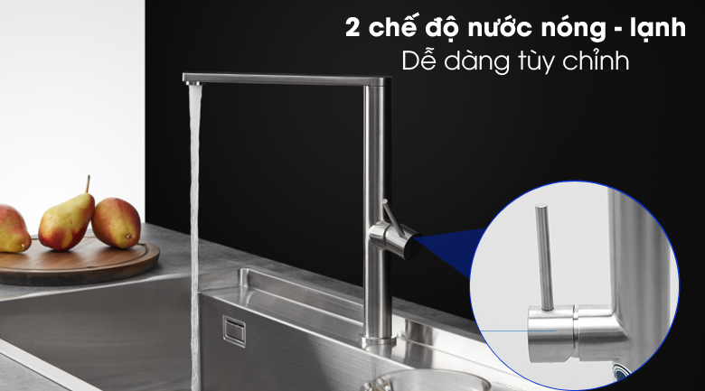 2 chế độ nước - Vòi rửa chén nóng lạnh inox Malloca K061-S 2 chế độ nước - Vòi rửa chén nóng lạnh inox Malloca K061-S