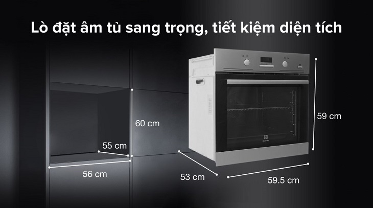 Lò nướng âm Electrolux EOB3434BOX 72 lít