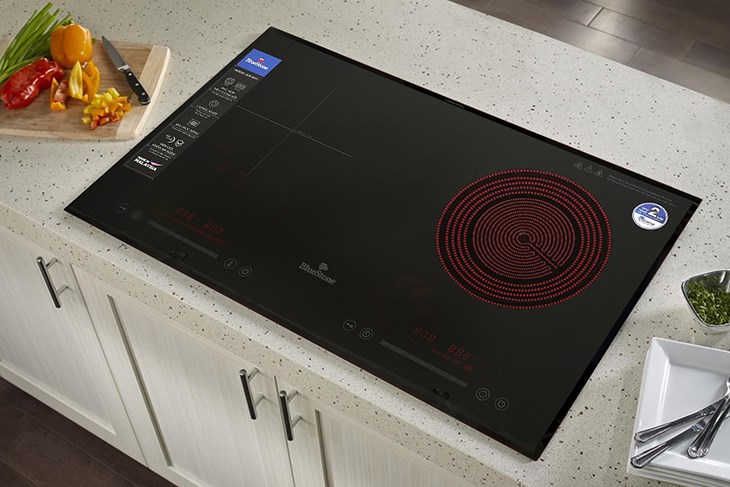 Bếp từ hồng ngoại lắp âm BlueStone ICB-6911 với vùng nấu hồng ngoại có thể sử dụng cho đa dạng mọi loại nồi, chảo