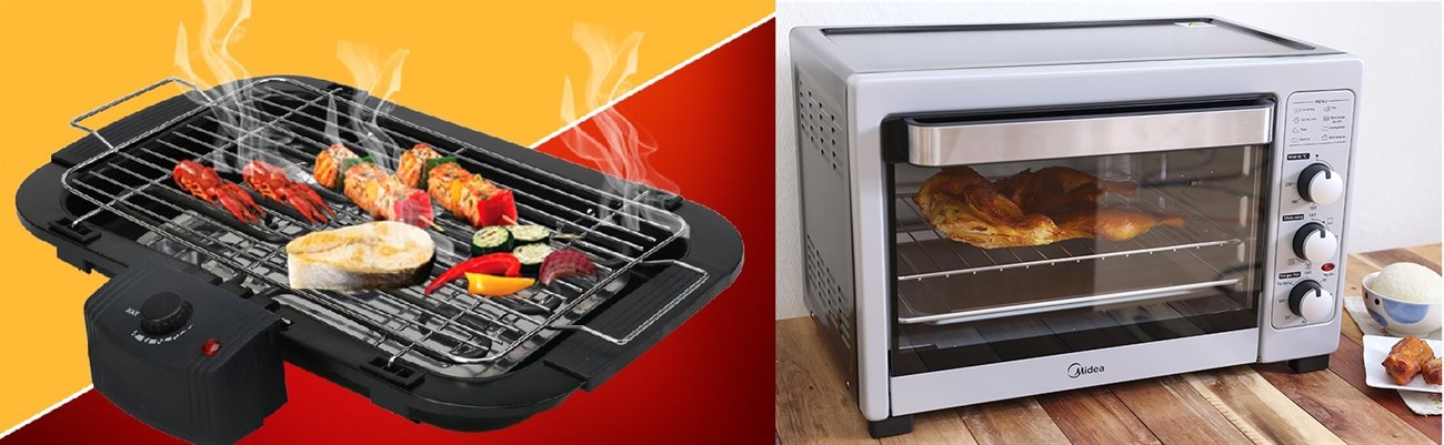 Nên mua bếp nướng điện hay lò nướng cho Tết này?