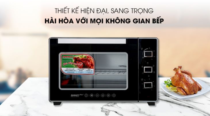 Lò nướng cơ Sanaky VH5099S2D 50 lít